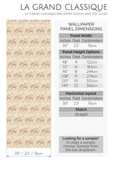 vintage rabbit peel and stick wallpaper specifiation