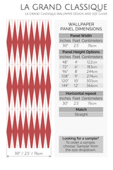 bold slim harlequin peel and stick wallpaper specifiation