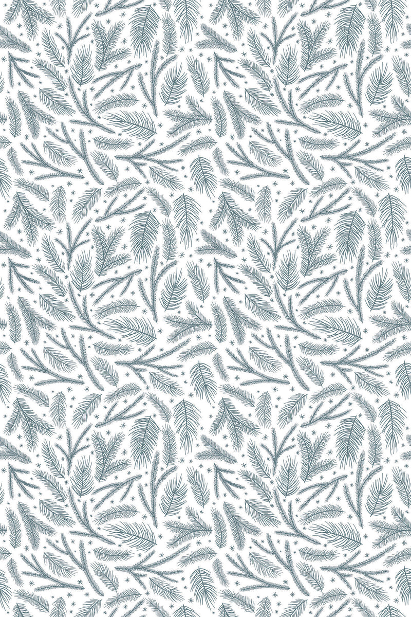 gray christmas branch wallpaper pattern repeat