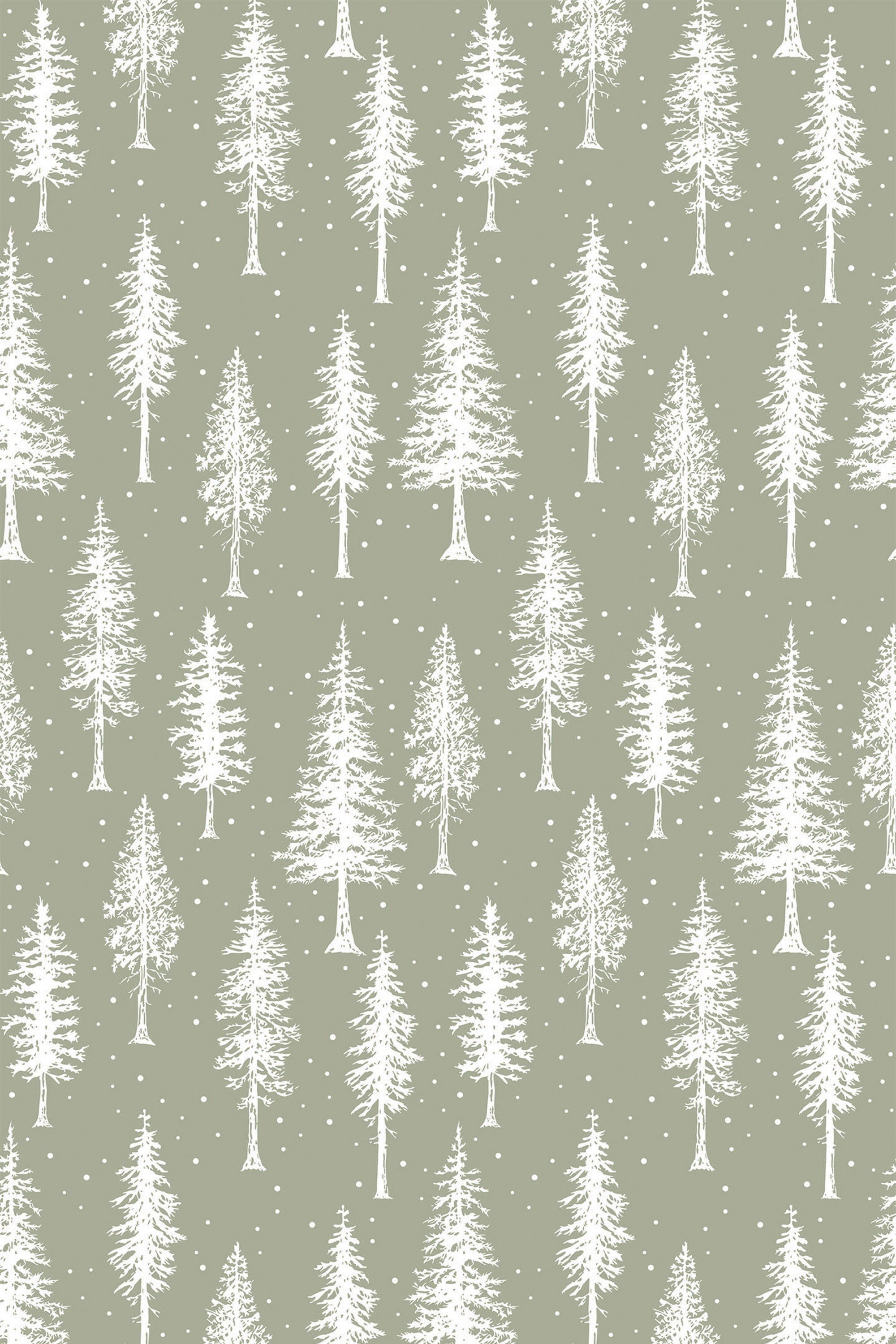 green winter forest wallpaper pattern repeat
