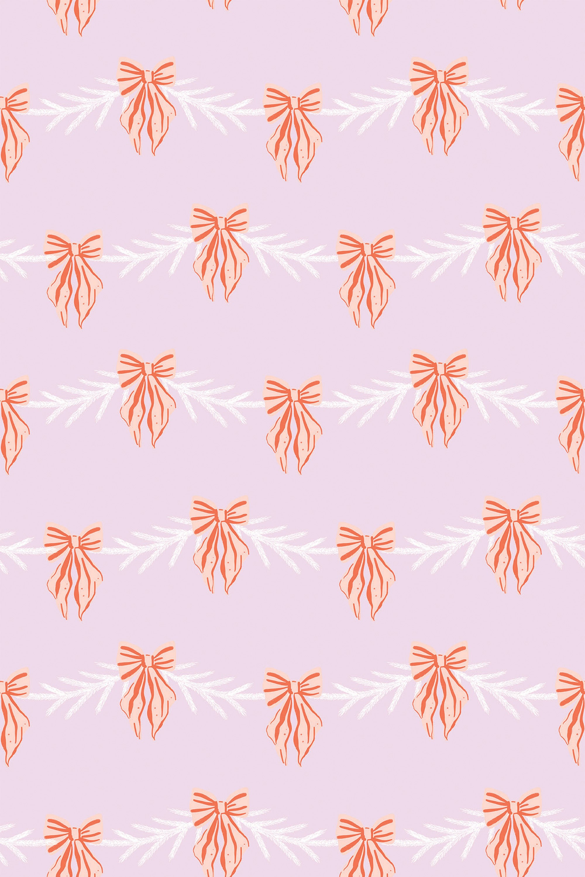 pink christmas bow wallpaper pattern repeat