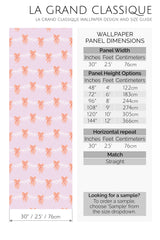 pink christmas bow peel and stick wallpaper specifiation