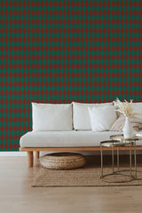 self stick wallpaper classic christmas harlequin pattern living room elegant sofa coffee table