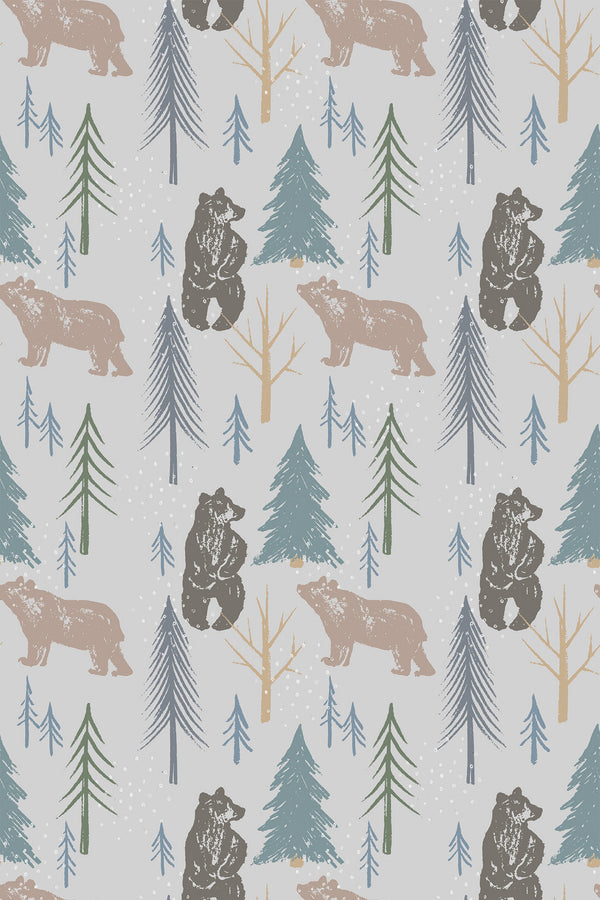 aesthetic bear wallpaper pattern repeat