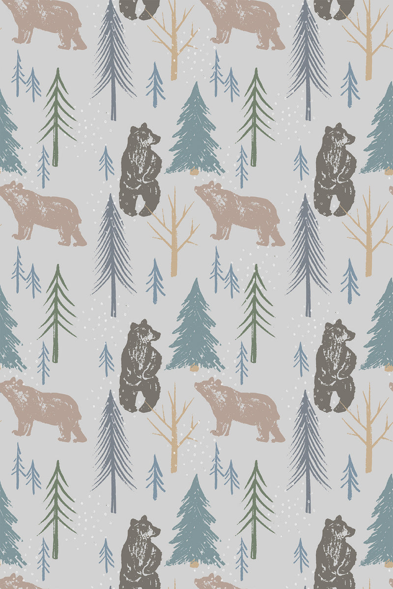 aesthetic bear wallpaper pattern repeat