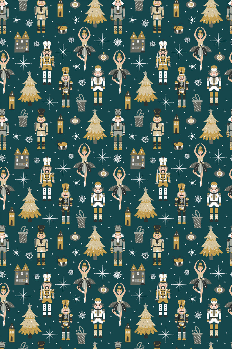 nutcracker wallpaper pattern repeat