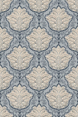 Blue and beige Botanical Elegance