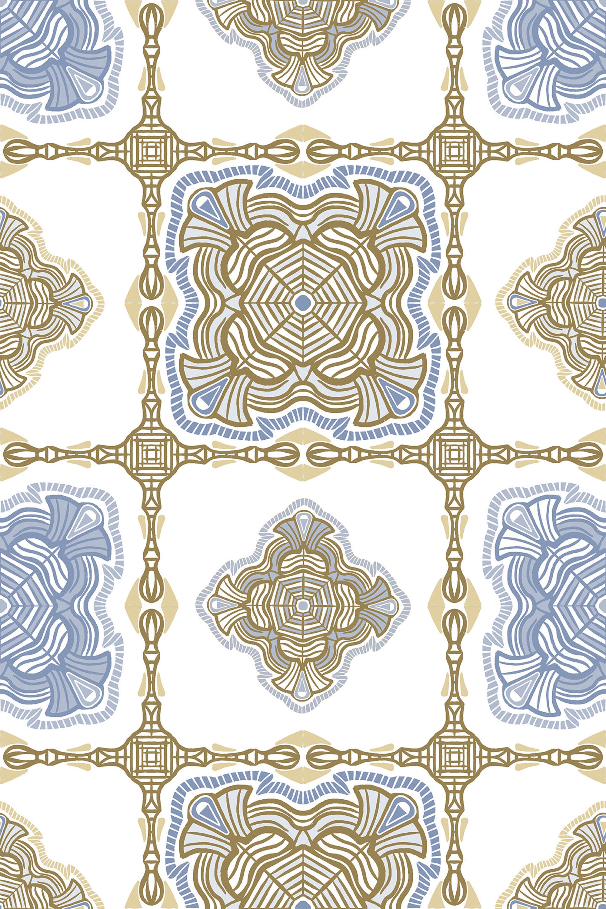green and blue heritage tiles by sara t wallpaper pattern repeat