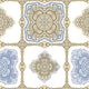 Green and Blue Heritage Tiles Wallpaper