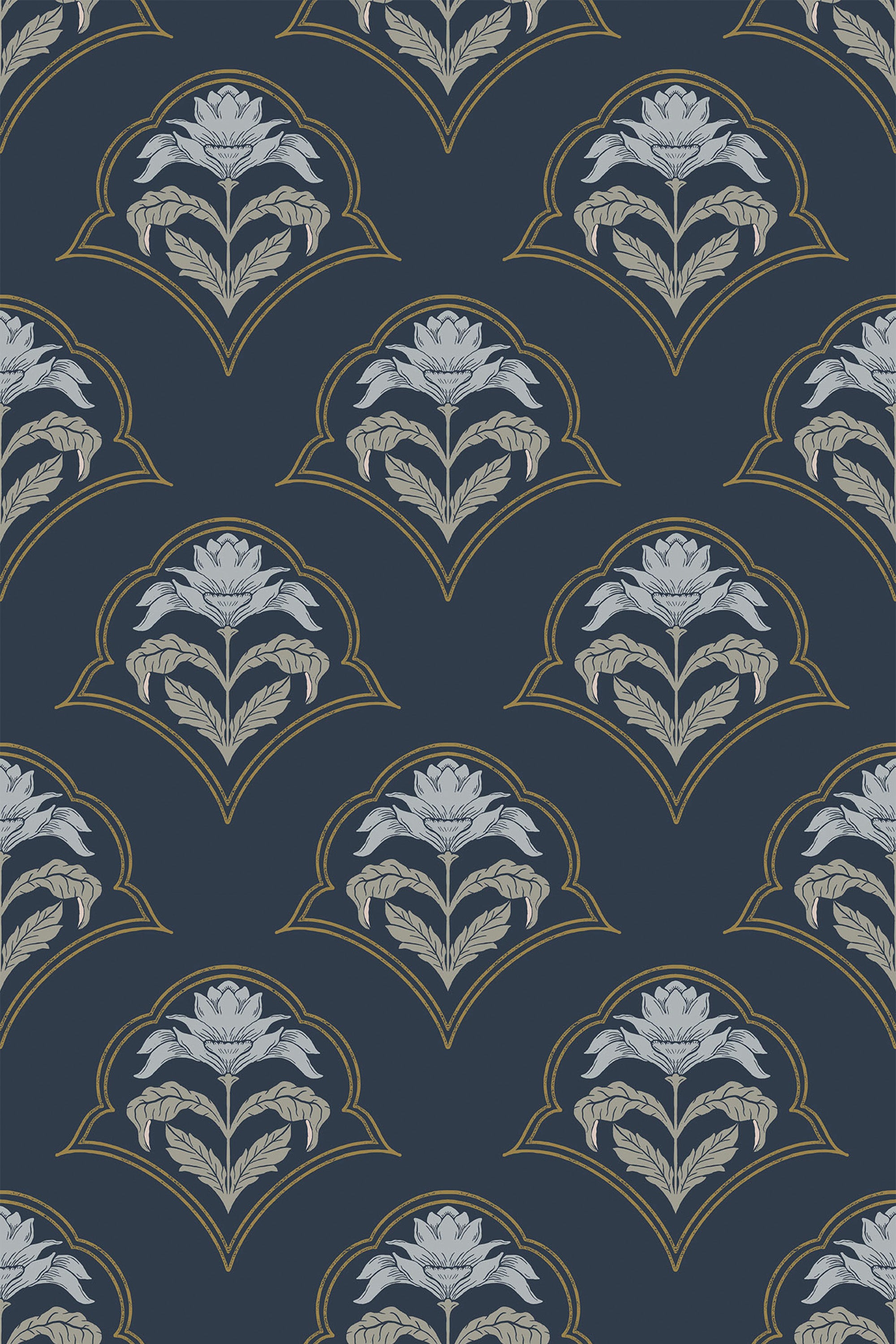 dark minimal damask by sara t wallpaper pattern repeat