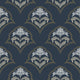 Dark Minimal Damask Wallpaper