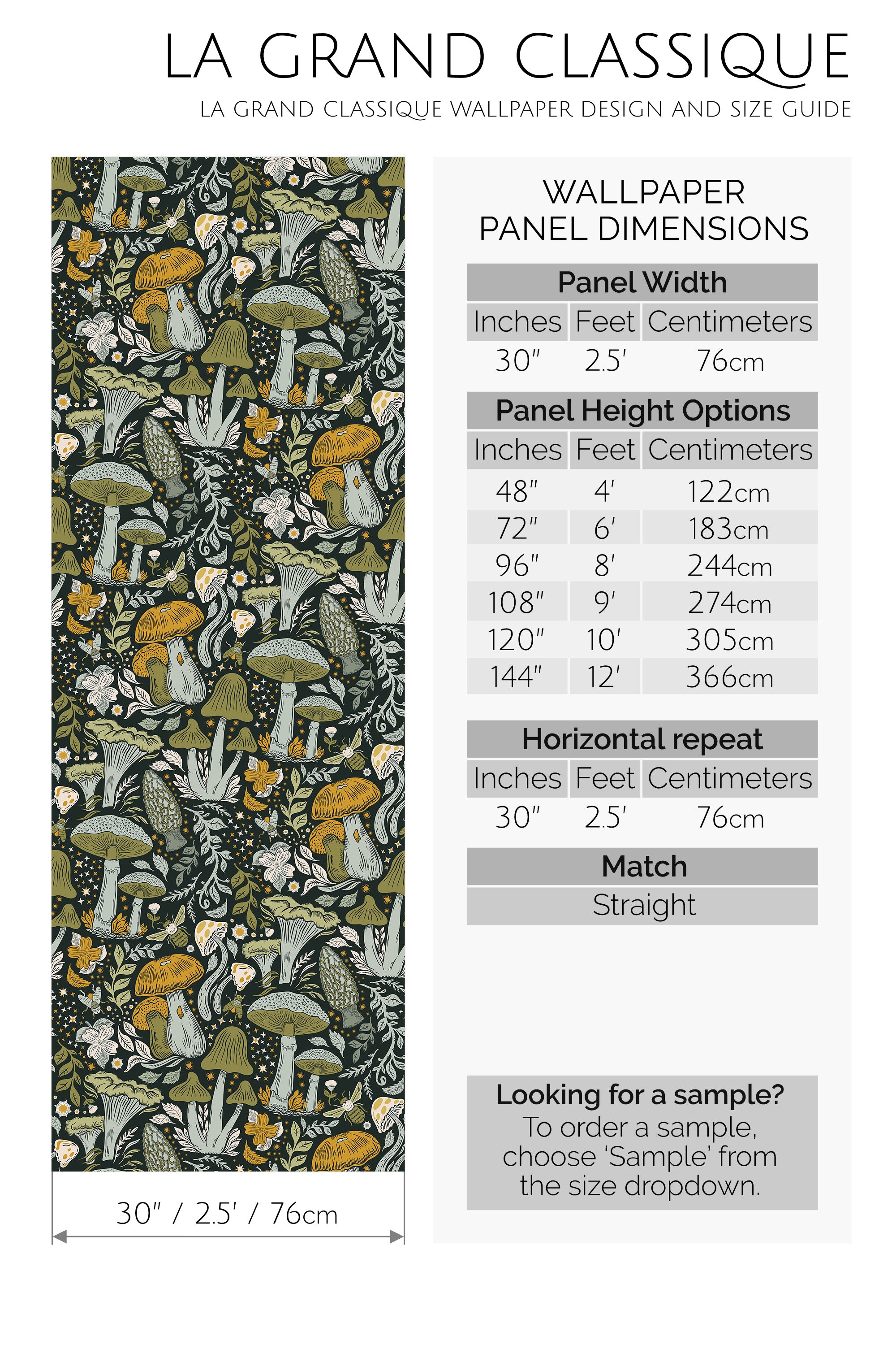 aesthetic mushrooms by sara t peel and stick wallpaper specifiation