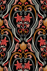 Colorful Dark Regal Floral