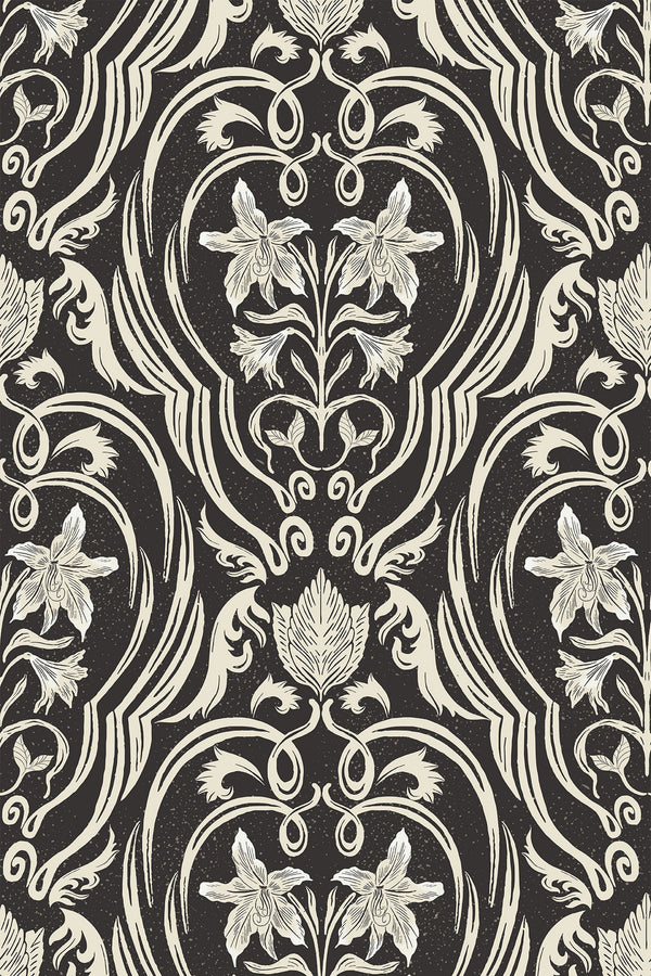 Two Tone Regal Floral Pattern