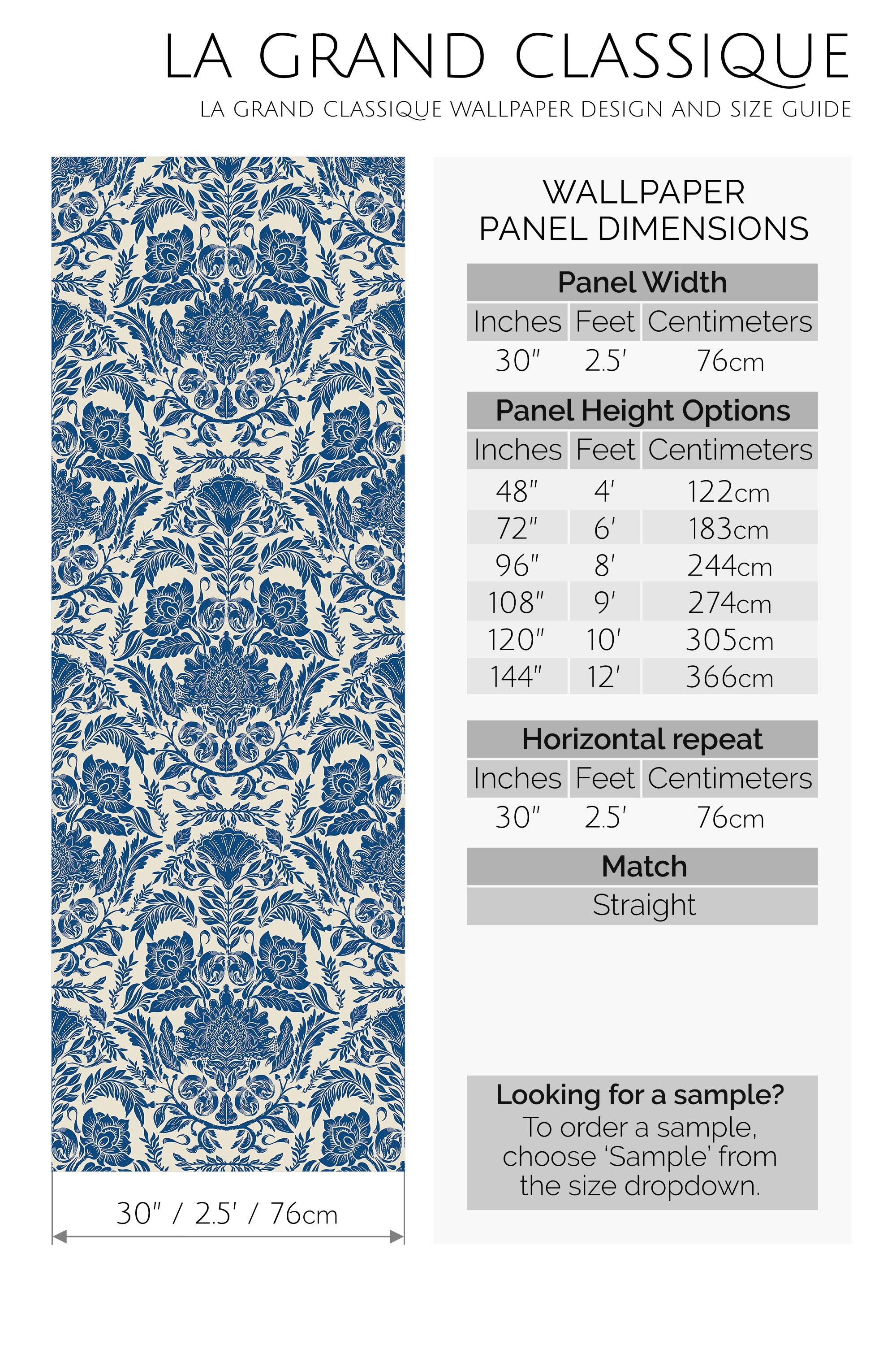 royal garden in blue by sara t peel and stick wallpaper specifiation