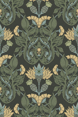 green and yellow aesthetic verdant by sara t wallpaper pattern repeat