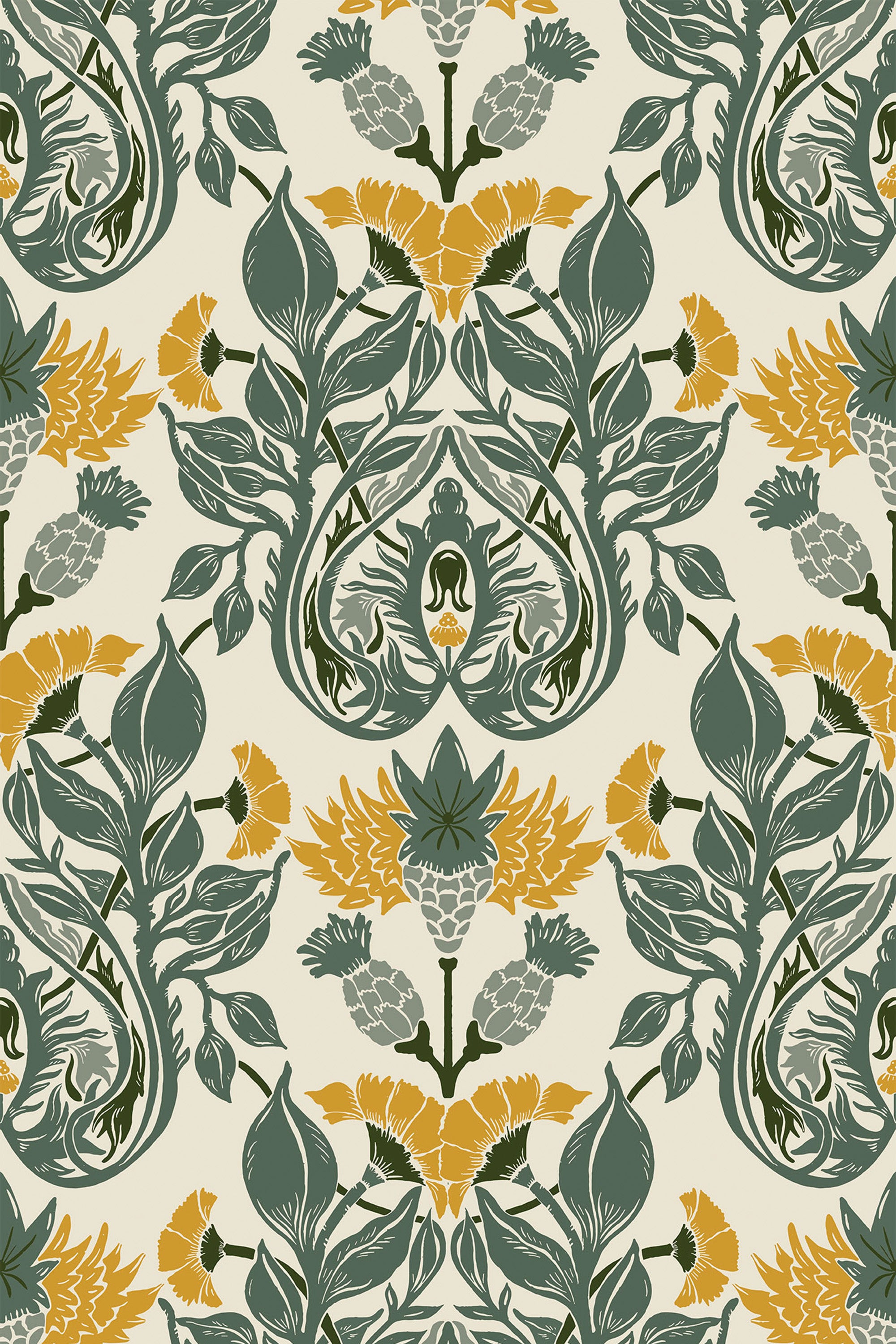 light verdant majesty by sara t wallpaper pattern repeat