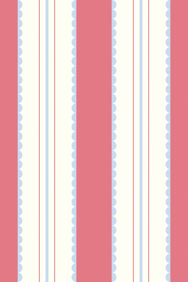Pink and Beige Cute French Stripes