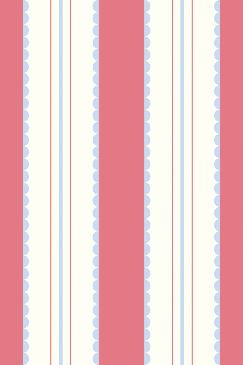 pink and beige cute french stripes wallpaper pattern repeat