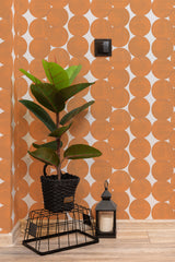 hallway interior green plant black lantern large dumbo terracotta temporary wallpaper