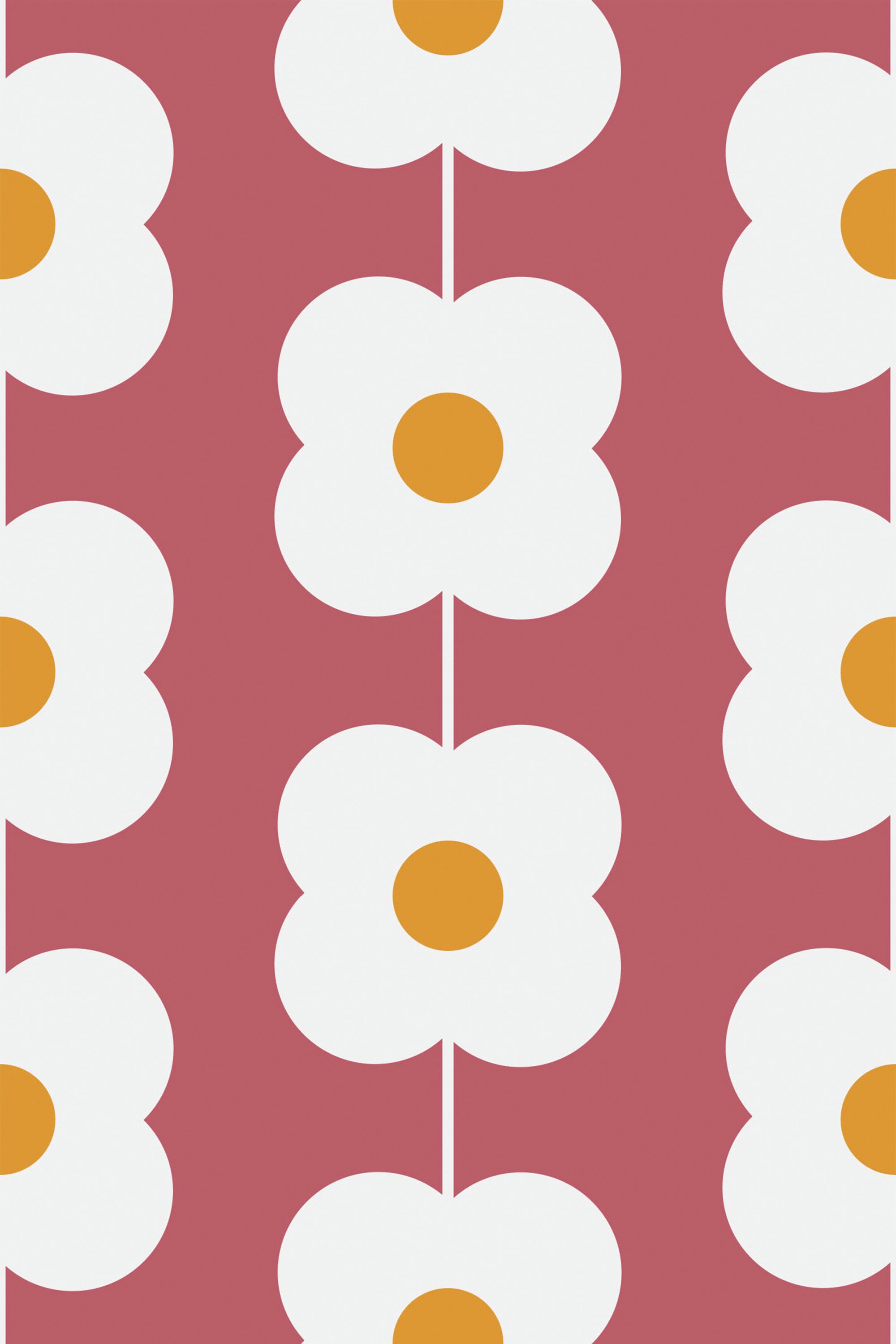 pink retro flower wallpaper pattern repeat