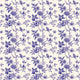 Blue Floral Toile Wallpaper