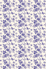 Blue Floral Toile
