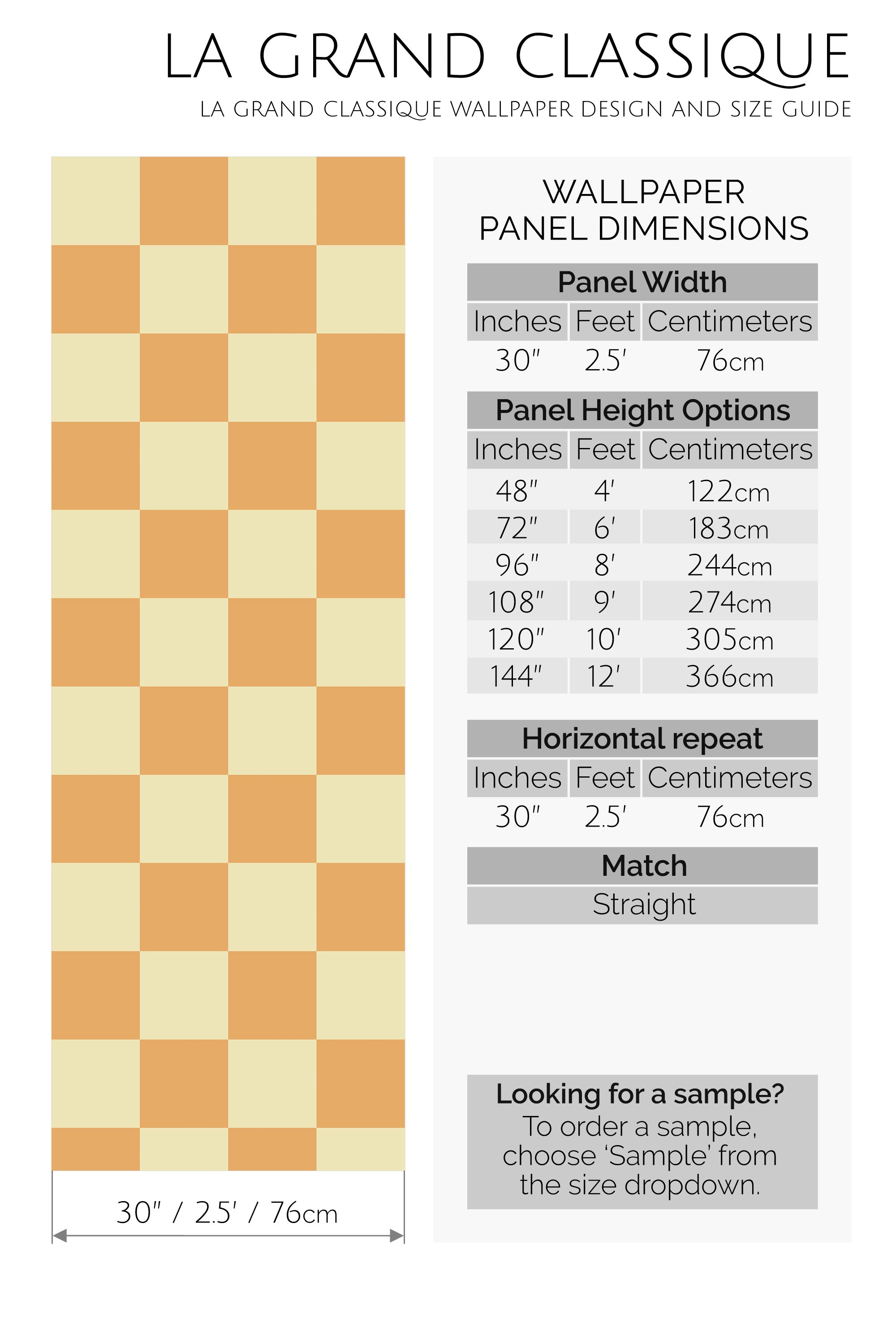 checkered yellow and orange peel and stick wallpaper specifiation