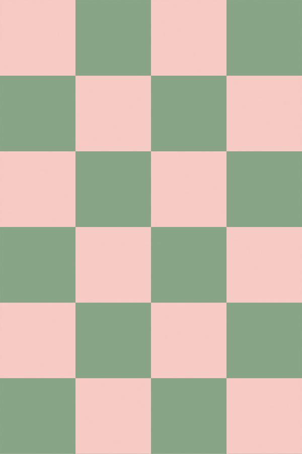 Checkered Pink and Green