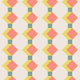 Retro Geometric Orange and Beige Wallpaper