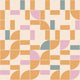 Pink Mid Century Tiles Wallpaper