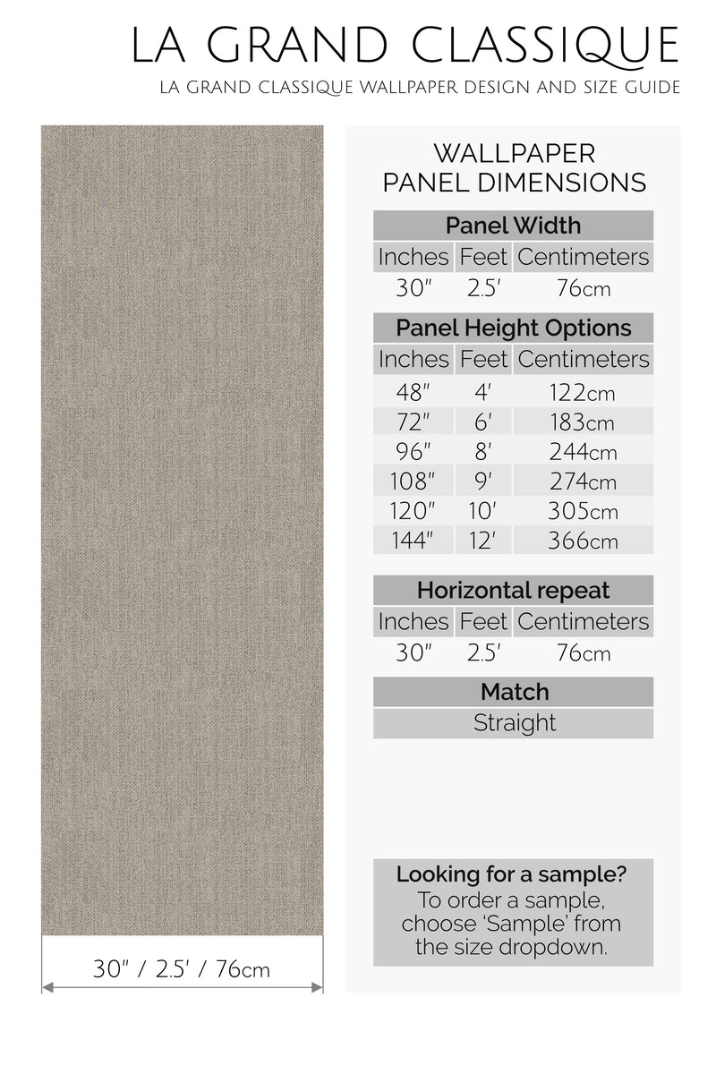faux linen peel and stick wallpaper specifiation