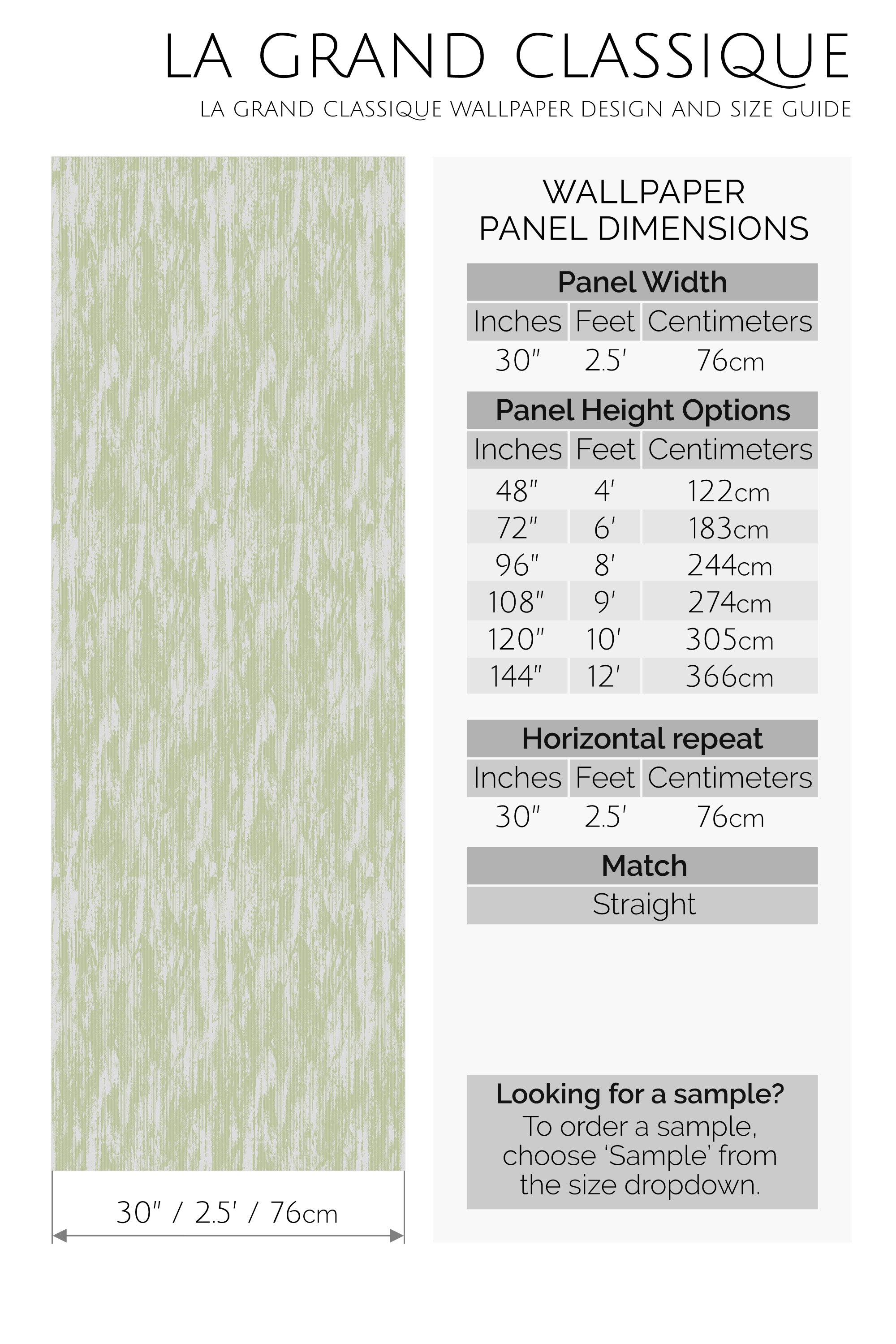 subtle gray and green peel and stick wallpaper specifiation