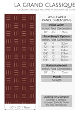 cozy lines peel and stick wallpaper specifiation