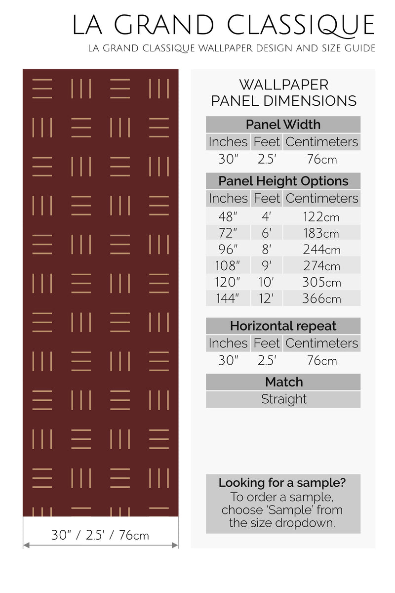 cozy lines peel and stick wallpaper specifiation