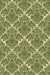 Vintage Green Damask