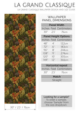 cozy forest peel and stick wallpaper specifiation
