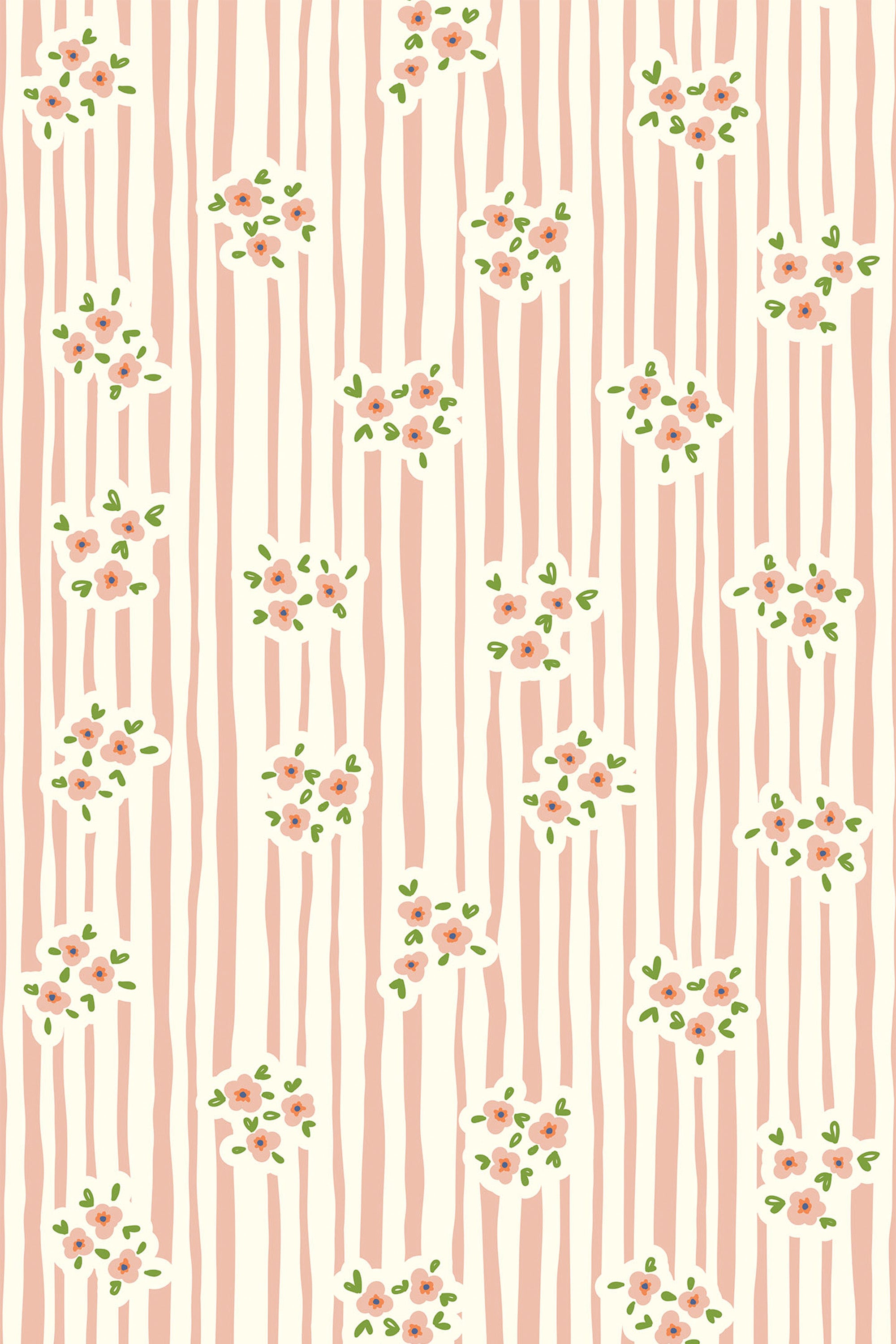 cottage flowers wallpaper pattern repeat
