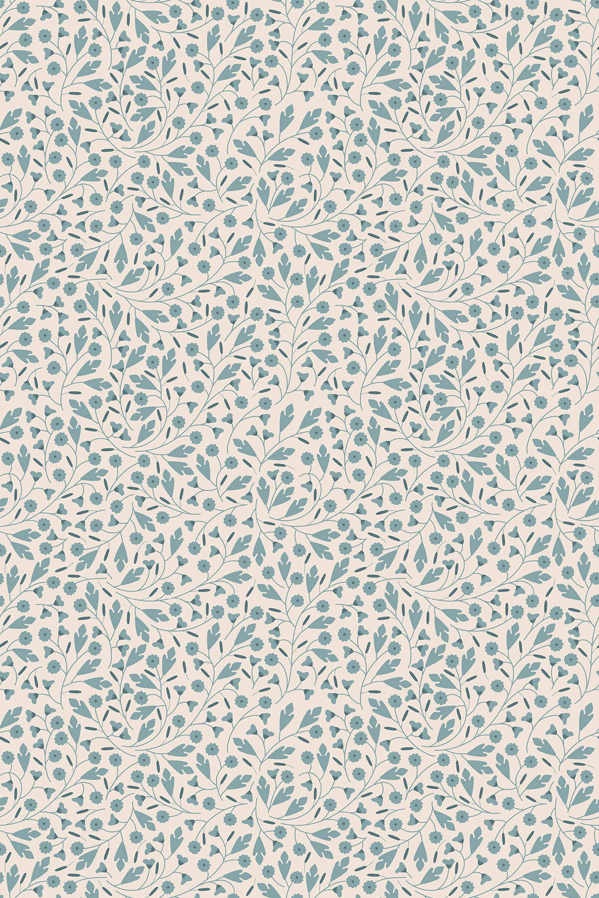 tiny cottage flowers wallpaper pattern repeat