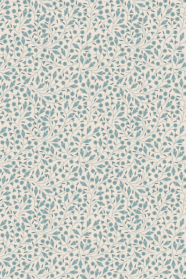 tiny cottage flowers wallpaper pattern repeat