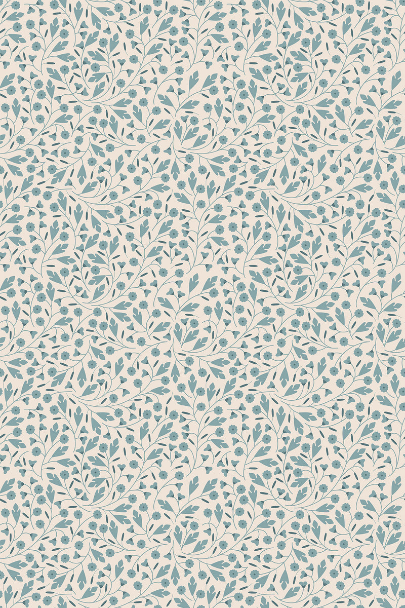 tiny cottage flowers wallpaper pattern repeat