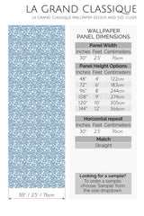 blue and white florals peel and stick wallpaper specifiation