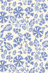 Blue and Beige Floral