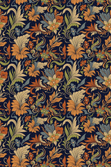 Brown Vintage Florals