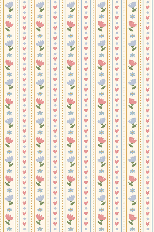 beige cottage lines wallpaper pattern repeat