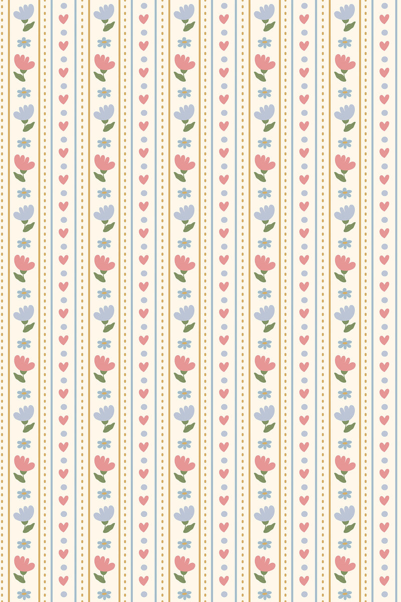 beige cottage lines wallpaper pattern repeat