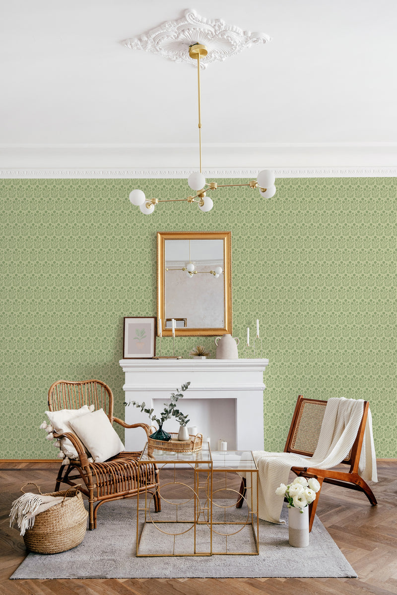 living room fireplace chairs coffee table seamless flower accent wall