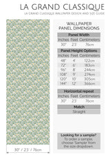 handdrawn tulip peel and stick wallpaper specifiation