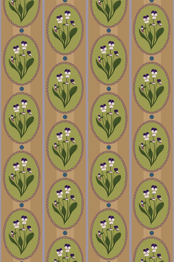 retro cottage wallpaper pattern repeat