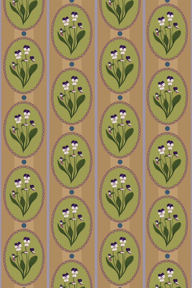 retro cottage wallpaper pattern repeat
